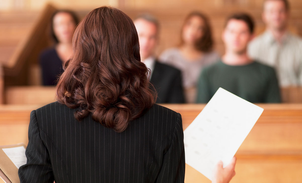 Giving evidence in court