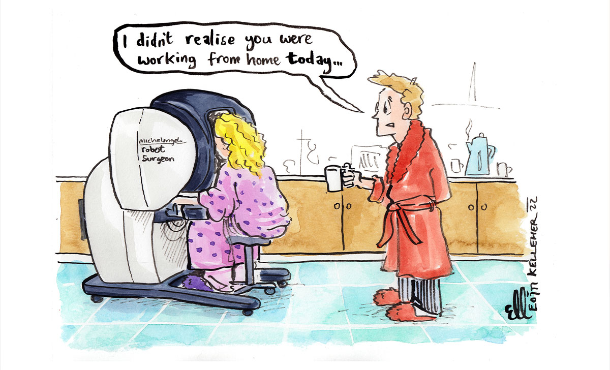 Medical Cartoon. I didn't realise you were working from home today by E...